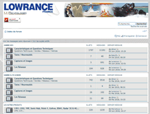 Tablet Screenshot of forum-lowrance.fr